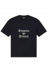 Heavy jersey T-shirt with soft embossed logo