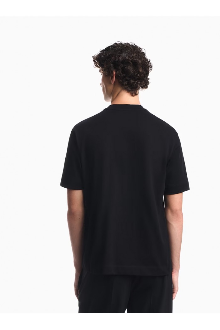 Heavy jersey T-shirt with soft embossed logo