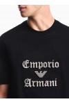Heavy jersey T-shirt with soft embossed logo