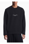 Double jersey sweatshirt with contrasting logo