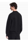 Double jersey sweatshirt with contrasting logo