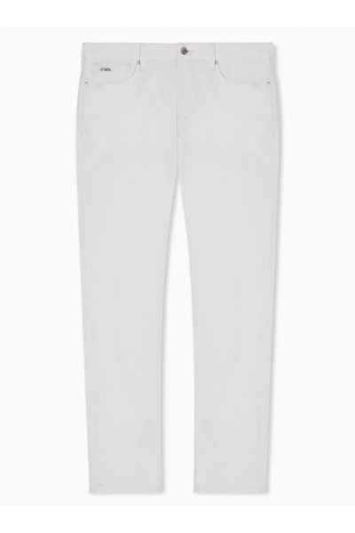 J06 stretch-fabric slim-fit trousers