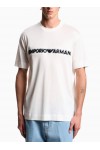 Lyocell blend jersey T-shirt with soft-touch embossed logo Lyocell blend jersey T-shirt with soft-touch embossed logo