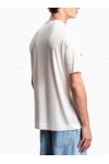 Lyocell blend jersey T-shirt with soft-touch embossed logo Lyocell blend jersey T-shirt with soft-touch embossed logo