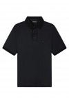 Rounded micro eagle polo shirt in a Lyocell blend jersey