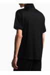 Rounded micro eagle polo shirt in a Lyocell blend jersey