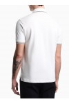 Slim-fit stretch piqué polo shirt with micro eagle Slim-fit stretch piqué polo shirt with micro eagle