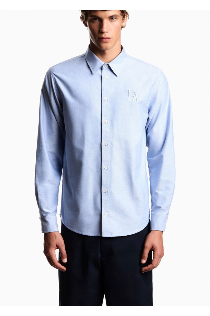 Eagle Club cotton Oxford shirt with embroidery Eagle Club cotton Oxford shirt with embroidery