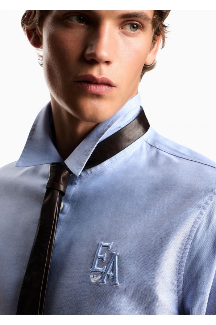 Eagle Club cotton Oxford shirt with embroidery Eagle Club cotton Oxford shirt with embroidery