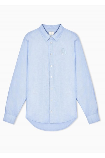 Eagle Club cotton Oxford shirt with embroidery