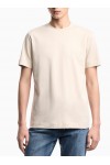 Slim fit T-shirt in heavy jersey with domed eagle Slim fit T-shirt in heavy jersey with domed eagle