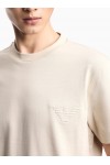 Slim fit T-shirt in heavy jersey with domed eagle Slim fit T-shirt in heavy jersey with domed eagle