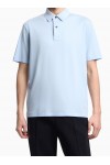 Loose-fit lightweight jersey polo shirt Loose-fit lightweight jersey polo shirt