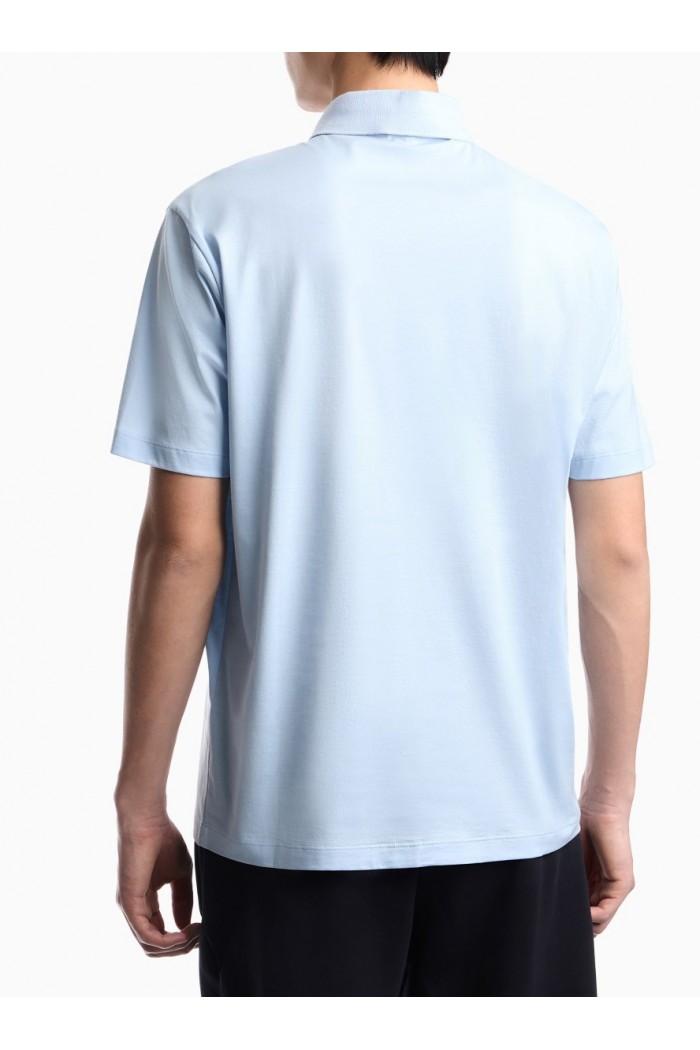 Loose-fit lightweight jersey polo shirt Loose-fit lightweight jersey polo shirt