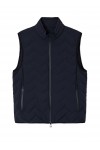 Water-repellent chevron quilted nylon spandex sleeveless down jacket Water-repellent chevron quilted nylon spandex sleeveless down jacket