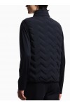 Water-repellent chevron quilted nylon spandex sleeveless down jacket Water-repellent chevron quilted nylon spandex sleeveless down jacket