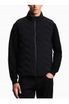 Water-repellent chevron quilted nylon spandex sleeveless down jacket Water-repellent chevron quilted nylon spandex sleeveless down jacket