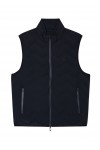 Water-repellent chevron quilted nylon spandex sleeveless down jacket Water-repellent chevron quilted nylon spandex sleeveless down jacket