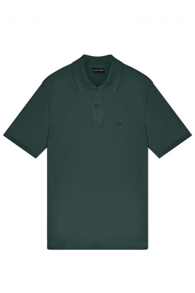 Slim-fit piqué polo shirt