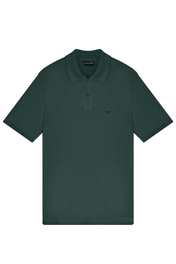 Slim-fit piqué polo shirt
