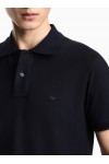Slim-fit piqué polo shirt
