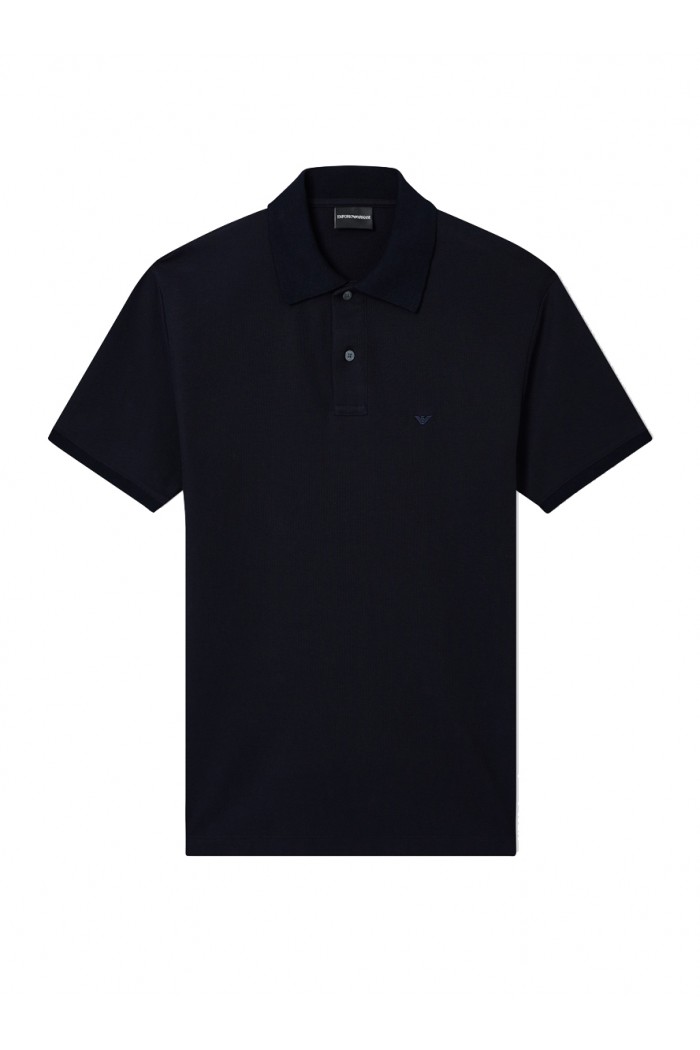 Slim-fit piqué polo shirt