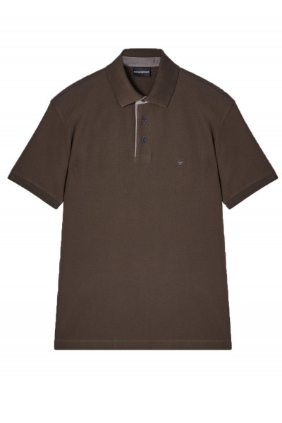 Regular fit piqué polo shirt
