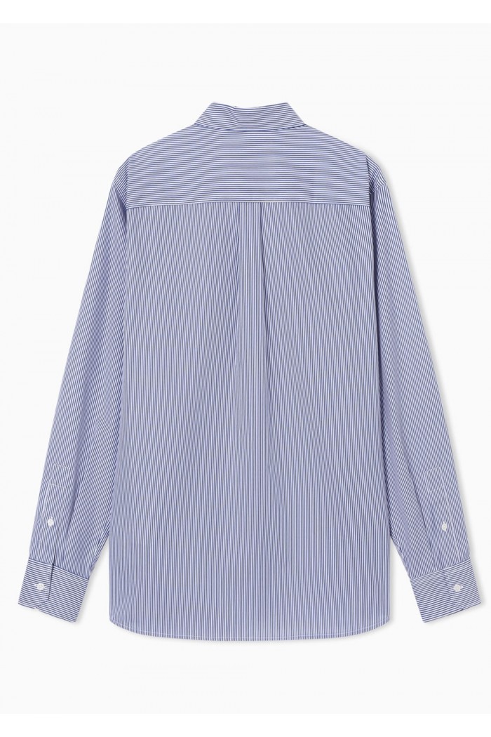 Travel Essential striped button-down shirt