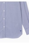 Travel Essential striped button-down shirt
