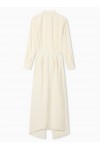 Two-piece-effect technical rayon dress