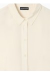 Two-piece-effect technical rayon dress