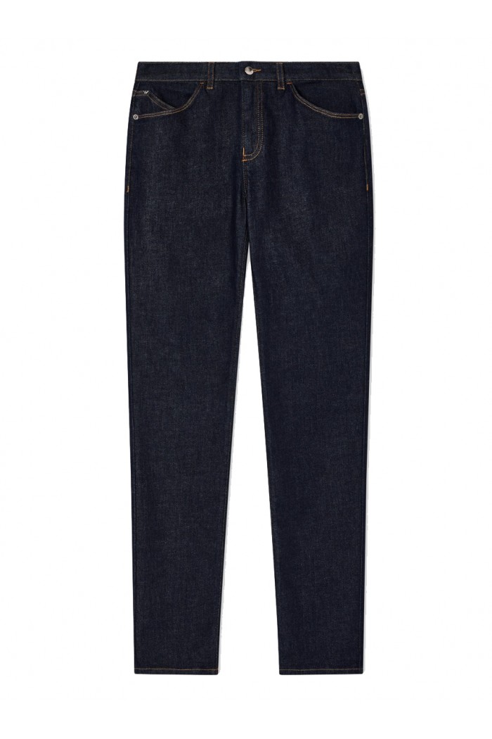 J18 high-rise skinny-leg jeans in comfort mercerised denim