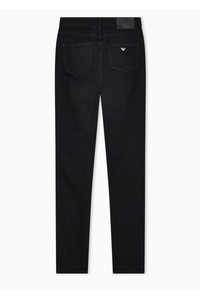 J18 High-rise skinny-leg jeans in comfort denim