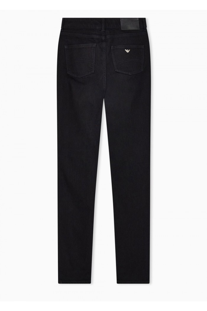 J18 High-rise skinny-leg jeans in comfort denim