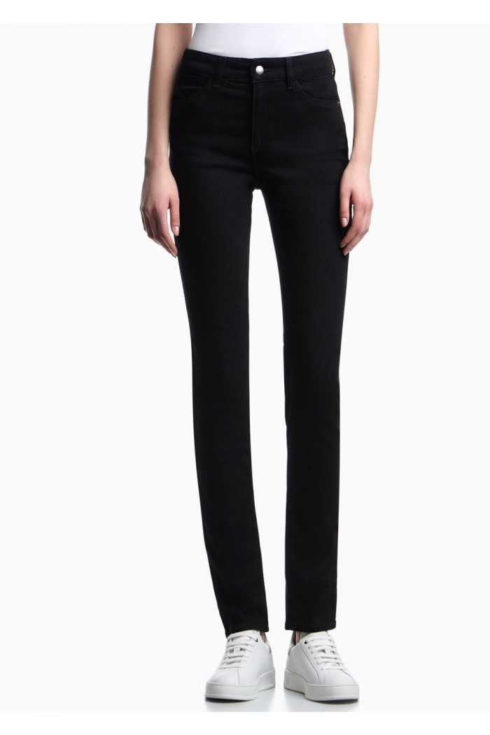 J18 High-rise skinny-leg jeans in comfort denim