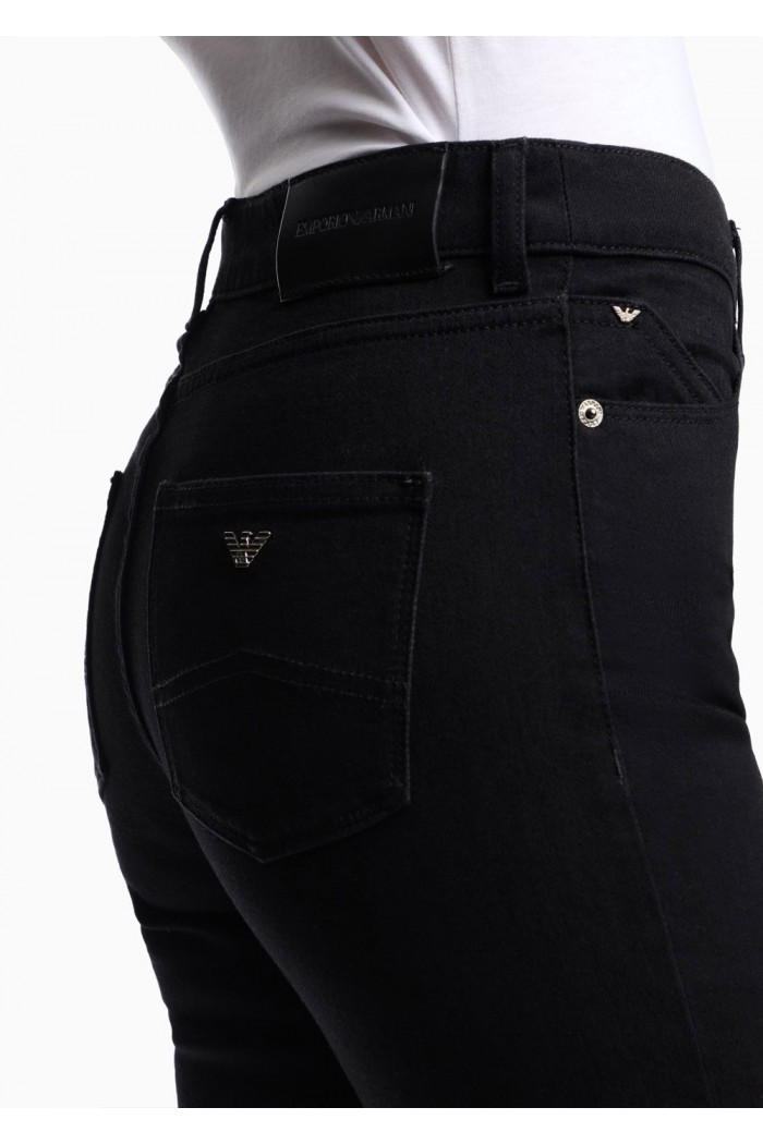 J18 High-rise skinny-leg jeans in comfort denim