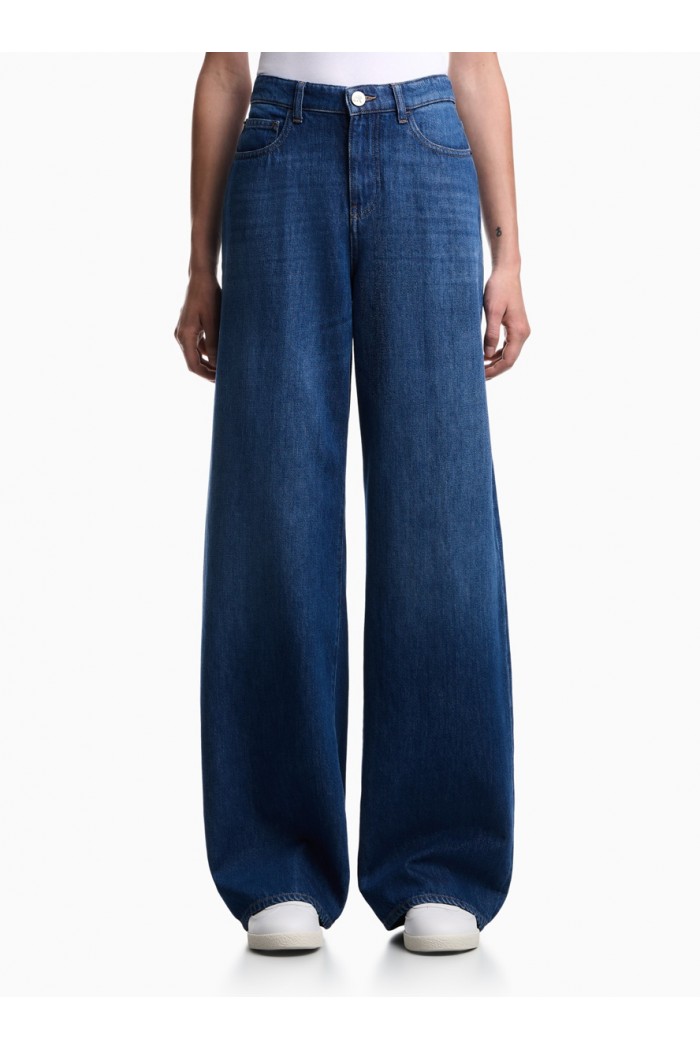 J8B relaxed-fit jeans in used look Lyocell-blend denim