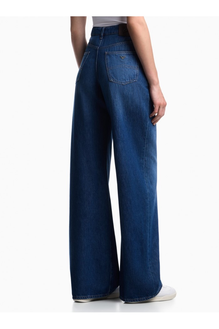 J8B relaxed-fit jeans in used look Lyocell-blend denim
