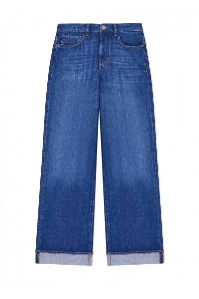 J8B relaxed-fit jeans in used look Lyocell-blend denim
