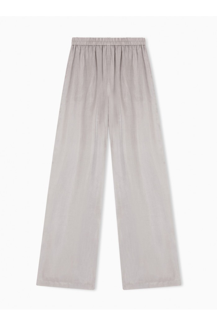 Elasticated-waist trousers in flowing washed Lyocell