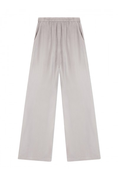 Elasticated-waist trousers in flowing washed Lyocell