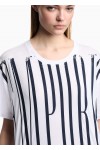 Lightweight jersey T-shirt with oversized Emporio lettering