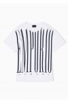 Lightweight jersey T-shirt with oversized Emporio lettering