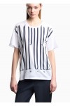 Lightweight jersey T-shirt with oversized Emporio lettering