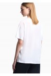 Lightweight jersey T-shirt with oversized Emporio lettering