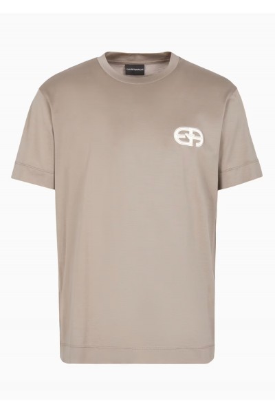 LYOCELL JERSEY T-SHIRT WITH EA LOGO