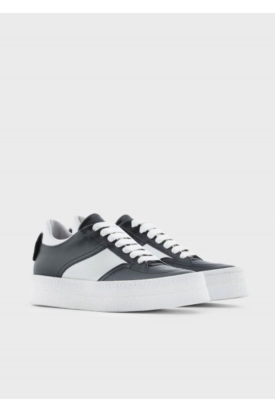 LEATHER SNEAKERS WITH INSERTS