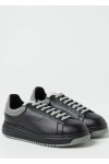 LEATHER SNEAKERS WITH RUBBER BACKS